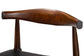 Baxton Studio Eira Counter Stool Set of 2- Walnut Wood Frame Counter-height Chair with Curved Backrest and Black Faux Leather Seat, Mid-Century Modern Kitchen Island Seating FredCo