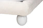 Baxton Studio Eladio Modern Luxe Ivory Boucle Fabric Queen Size Bed FredCo