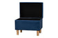 Baxton Studio Elias Modern Navy Blue Velvet Fabric Storage Ottoman FredCo