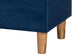 Baxton Studio Elias Modern Navy Blue Velvet Fabric Storage Ottoman FredCo