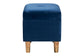 Baxton Studio Elias Modern Navy Blue Velvet Fabric Storage Ottoman FredCo
