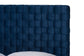 Baxton Studio Emlyn Glam and Luxe Navy Blue Velvet Fabric Queen Size Panel Bed FredCo