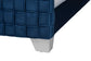 Baxton Studio Emlyn Glam and Luxe Navy Blue Velvet Fabric Queen Size Panel Bed FredCo
