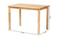 Baxton Studio Eveline Modern Natural Brown Finished Wood 43-Inch Dining Table FredCo