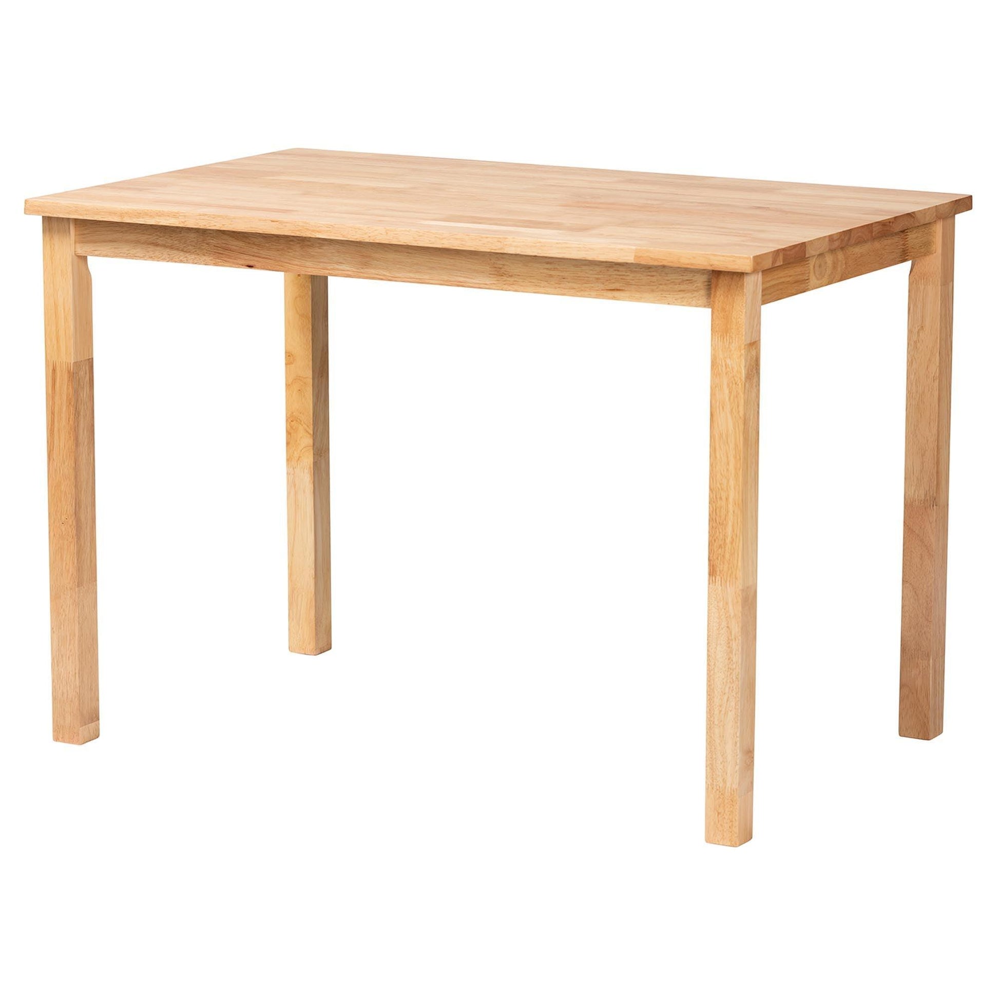 Baxton Studio Eveline Modern Natural Brown Finished Wood 43-Inch Dining Table FredCo