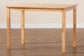 Baxton Studio Eveline Modern Natural Brown Finished Wood 43-Inch Dining Table FredCo