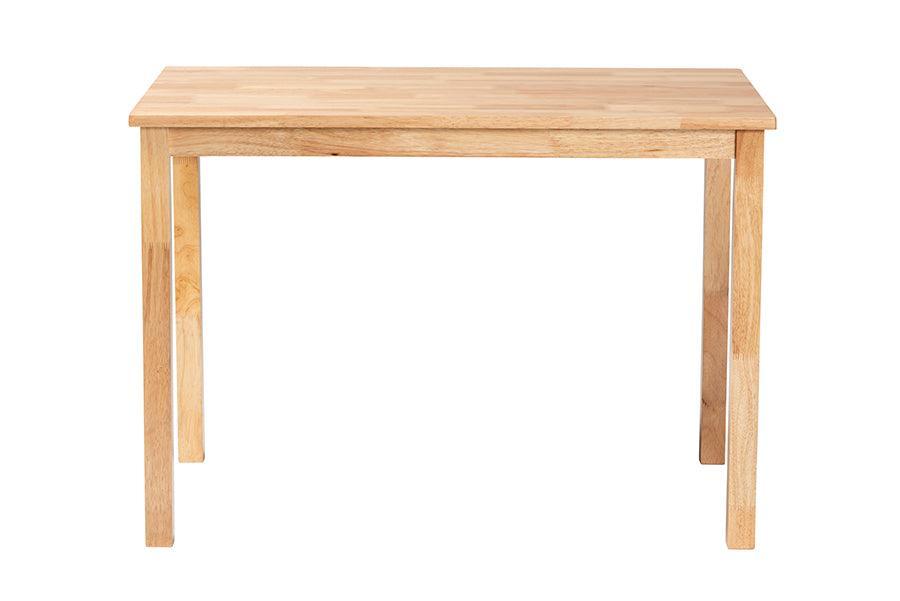 Baxton Studio Eveline Modern Natural Brown Finished Wood 43-Inch Dining Table FredCo