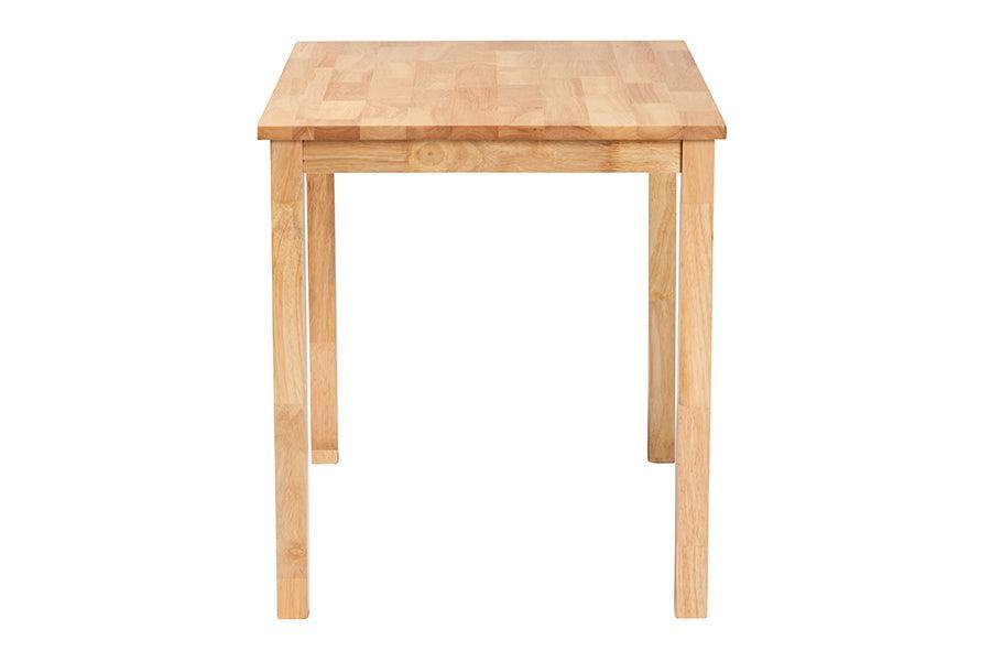 Baxton Studio Eveline Modern Natural Brown Finished Wood 43-Inch Dining Table FredCo