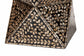 Baxton Studio Feronia Modern Bohemian Black and Bronze Mother of Pearl End Table FredCo