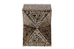 Baxton Studio Feronia Modern Bohemian Black and Bronze Mother of Pearl End Table FredCo