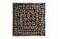 Baxton Studio Feronia Modern Bohemian Black and Bronze Mother of Pearl End Table FredCo