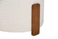 Baxton Studio Finlay Modern Japandi Cream Boucle Fabric and Walnut Brown Finished Wood Ottoman Footstool FredCo