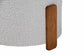 Baxton Studio Finlay Modern Japandi Light Grey Boucle Fabric and Walnut Brown Finished Wood Ottoman Footstool FredCo