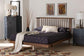 Baxton Studio Flint Mid-Century Modern Ash Walnut Finished Wood Platform Bed FredCo