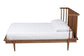 Baxton Studio Flint Mid-Century Modern Ash Walnut Finished Wood Platform Bed FredCo