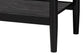 Baxton Studio Florica Art Deco Black Wood Queen 4-Piece Bedroom Set with Two Nightstands FredCo