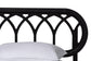 Baxton Studio Florica Art Deco Black Wood Queen 5-Piece Bedroom Set FredCo