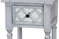 Baxton Studio Gellert Classic and Traditional Grey Finished Wood 1-Drawer End Table FredCo