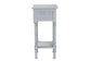 Baxton Studio Gellert Classic and Traditional Grey Finished Wood 1-Drawer End Table FredCo