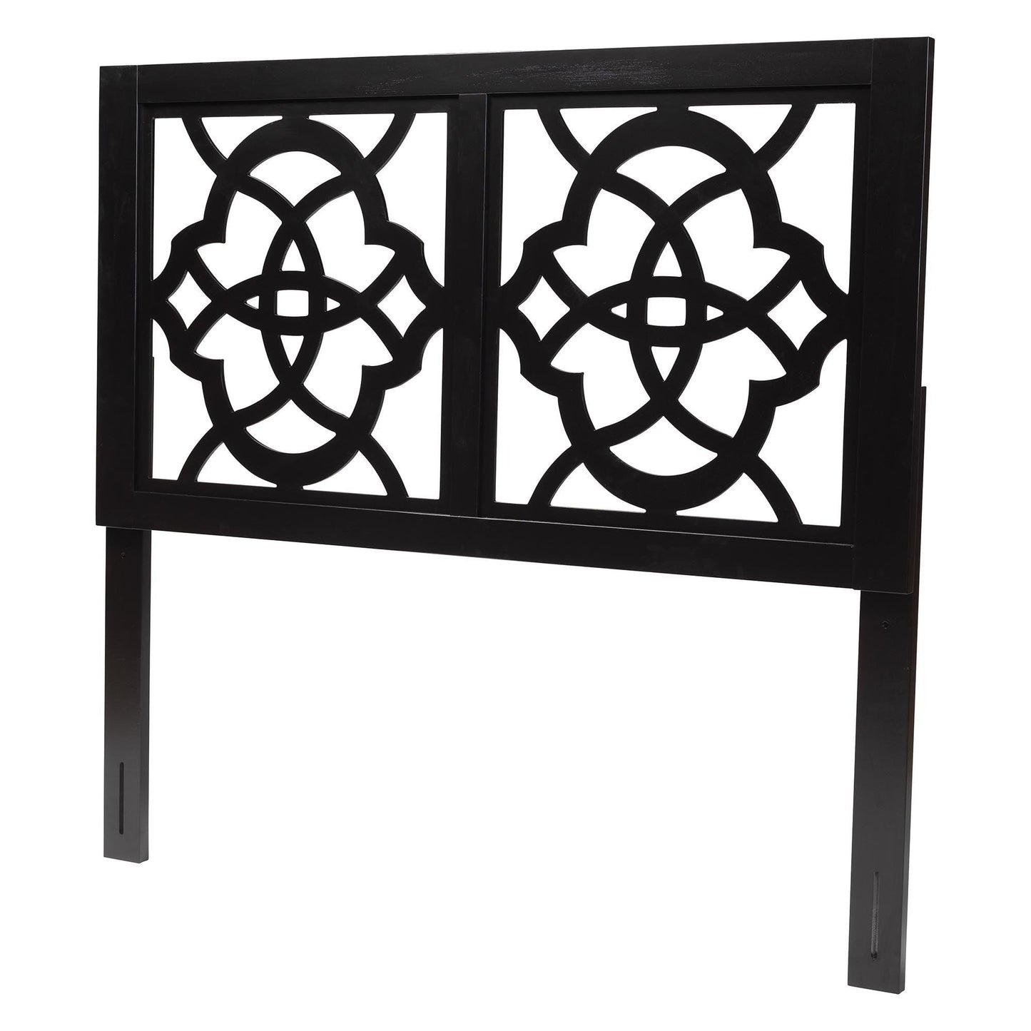 Baxton Studio Glaucia Modern Dark Brown Finished Wood Queen Size Headboard FredCo