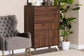 Baxton Studio Graceland Mid-Century Modern Transitional Walnut Brown Finished Wood 5-Drawer Storage Chest FredCo
