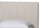 Baxton Studio Granger Velvet Upholstered Platform Bed with Channel Tufted Headboard, Modern Low Profile Bed Frame, Alabaster White, Queen FredCo