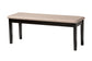 Baxton Studio Gustavo Modern Sand Fabric and Walnut Brown Finished Wood 6-Piece Dining Set FredCo