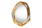 Baxton Studio Halen Antique Goldleaf Accent Wall Mirror FredCo
