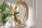 Baxton Studio Halen Antique Goldleaf Accent Wall Mirror FredCo