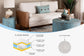Baxton Studio Harleson Mid-Century Modern Beige Fabric and Walnut Brown Wood Sofa FredCo
