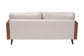 Baxton Studio Harleson Mid-Century Modern Beige Fabric and Walnut Brown Wood Sofa FredCo