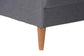 Baxton Studio Harleson Mid-Century Modern Grey Fabric and Walnut Brown Wood Right Facing Sectional Sofa FredCo