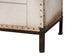 Baxton Studio Heaton Vintage Weathered White Canvas 4-Drawer Storage Bench FredCo