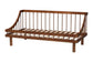 Baxton Studio Helio Mid-Century Modern Walnut Brown Finished Wood Twin Daybed FredCo