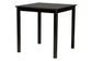 Baxton Studio Hesper Mid-Century Modern Dark Brown Finished Wood and Rattan 5-Piece Pub Set FredCo