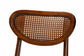 Baxton Studio Hesper Mid-Century Modern Walnut Brown Finished Wood and Rattan 2-Piece Dining Chair Set FredCo