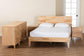 Baxton Studio Hosea Japandi Carved Honeycomb Natural King Size 5-Piece Bedroom Set FredCo