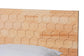 Baxton Studio Hosea Japandi Carved Honeycomb Natural Queen Size 5-Piece Bedroom Set FredCo