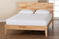 Baxton Studio Hosea Japandi Carved Honeycomb Natural Queen Size Platform Bed FredCo