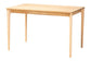 Baxton Studio Hudson 5-Piece Dining Set - Solid Wood Rectangular Table with Boucle Upholstered Chairs, Mid-Century Modern Dining Furniture for Kitchen or Dining Room, Natural and White FredCo