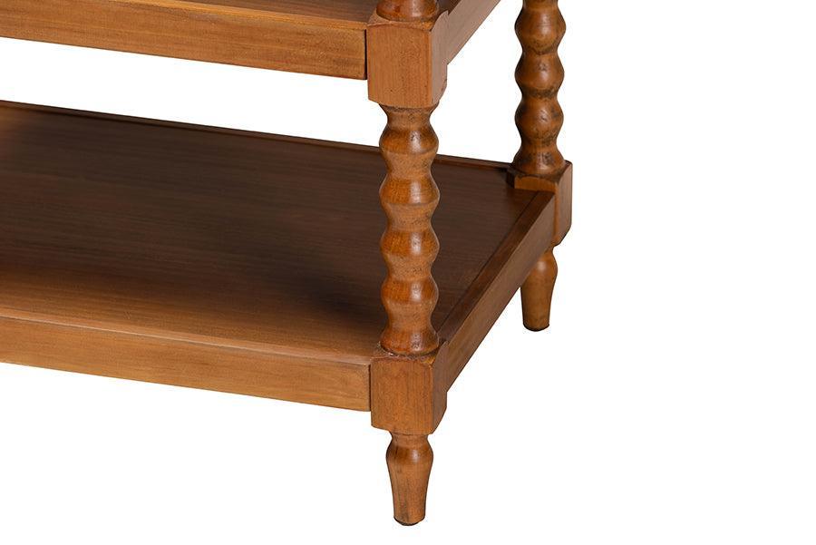 Baxton Studio Imogene Retro-Modern Walnut Brown Finished Wood End Table FredCo