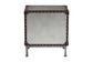 Baxton Studio Jacey Vintage Silver Metal 2-Drawer End Table FredCo