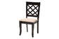 Baxton Studio Jana Modern Sand Fabric and Espresso Brown Wood 5-Piece Dining Set FredCo