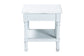 Baxton Studio Jeanne Vintage Traditional White Wood End Table FredCo