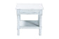 Baxton Studio Jeanne Vintage Traditional White Wood End Table FredCo