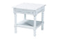 Baxton Studio Jeanne Vintage Traditional White Wood End Table FredCo