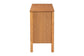 Baxton Studio Jenn Golden Brown Wood Japandi 6-Drawer Dresser with Distressed-Finished Rattan FredCo