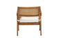 Baxton Studio Jetsam Japandi Cream Boucle Fabric and Walnut Brown Finished Wood Arm Chair FredCo