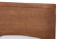 Solid wood bed headboard with natural grain, modern bedroom furniture from FredCo International