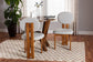 Baxton Studio Kacela Modern Japandi Light Grey Boucle Fabric and Walnut Brown Finished Wood 2-Piece Dining Chair Set FredCo